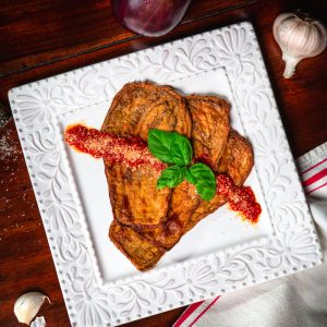 Battered Eggplant Cutlet