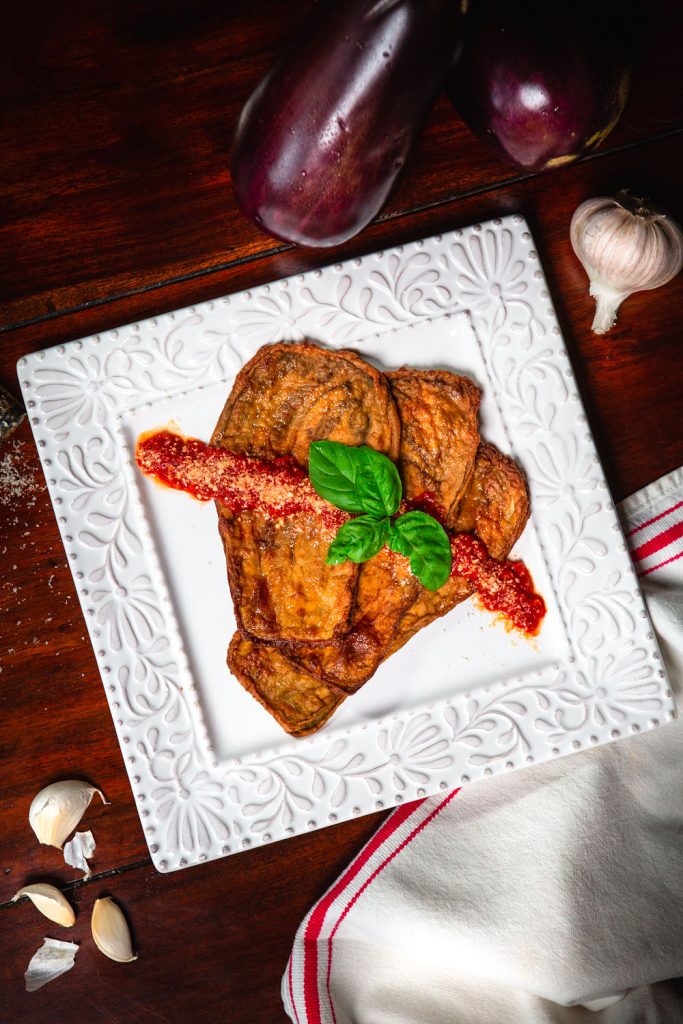 Battered Eggplant Cutlet